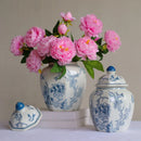 Axyaa Blue & White Porcelain Vase Set - High-End Jingdezhen Ceramic Flower Vase