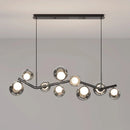 Axyaa Glass Globe LED Pendant Chandelier for Dining Room, Foyer & Art Decor