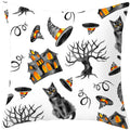 Axyaa Halloween Pumpkin Cushion Cover 18x18 - Farmhouse Throw Pillow for Home Decor