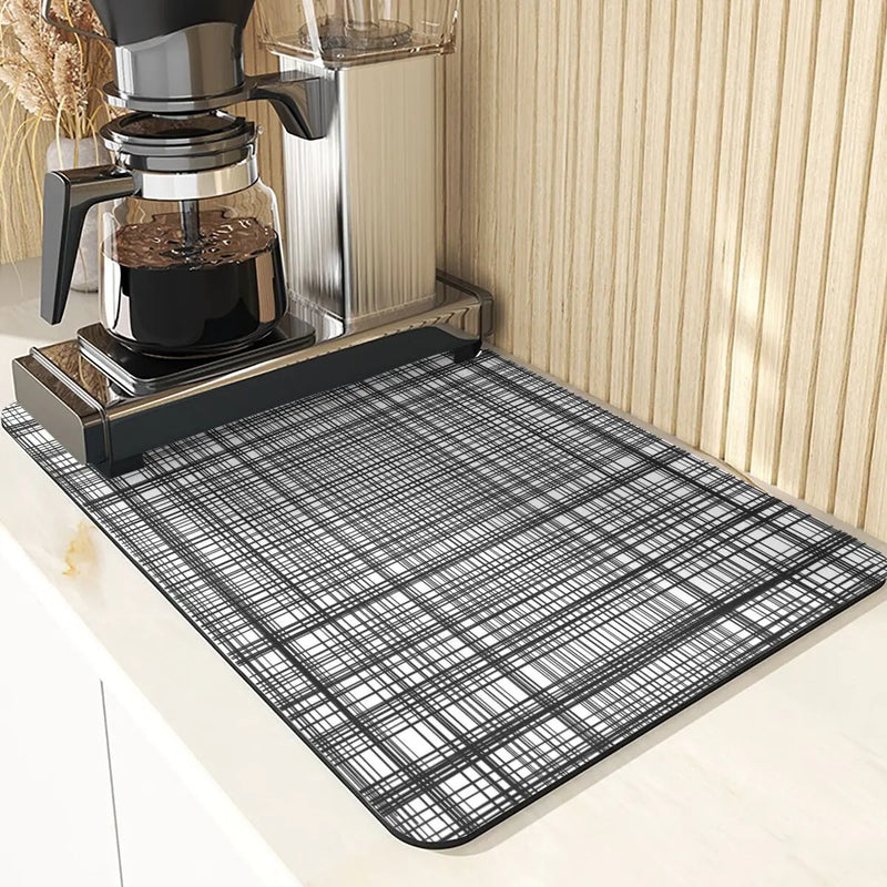Axyaa Lattice Pattern Diatomaceous Earth Table Mat Set