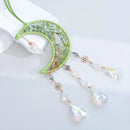 Axyaa Moon Crystal Pendant Sun Catcher Garden Car Decoration