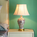 Axyaa Retro Ceramic Table Lamp: European Style Warm Bedroom Decor