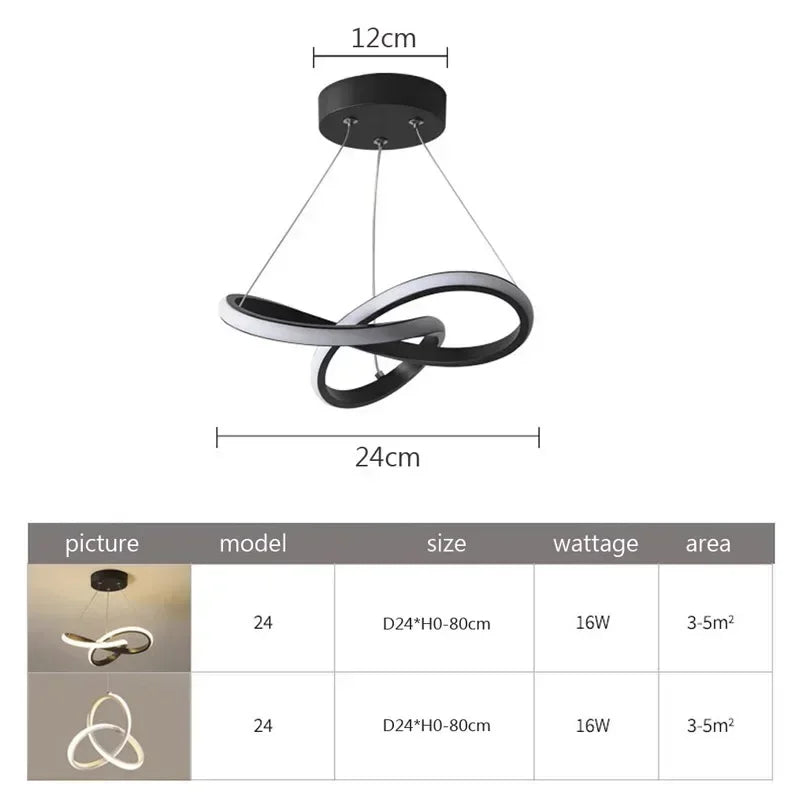 Axyaa Nordic LED Pendant Lamp for Dining Room, Bedroom & Living Room