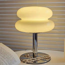 Axyaa Macaron Glass Table Lamp Trichromatic Dimming for Living Room, Bedroom Atmosphere