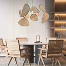 Axyaa Petals Wicker Chandelier Pendant Light - Japan Style for Living Room Dining Bar