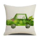 Axyaa Summer Farmhouse Linen Pillow Cover 45x45cm Beach Vacation Home Decor