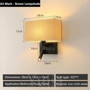 Axyaa Modern Adjustable Wall Sconce with LED Spotlight Rotation
