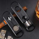 Axya Black Plastic Cigar Cutter with Stainless Steel Blade