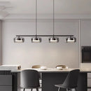 Axyaa Glass LED Pendant Light for Dining Table, Bar, and Bedroom