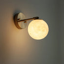Axyaa Modern Nordic LED Wall Light White Ball Lampshade Bedside Applique Murale