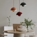 Axyaa Flower Pendant Light: Stylish Colorful Lamp for Dining Room and Coffee Shop