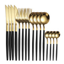 Axyaa 16-Piece Gold Cutlery Set Stainless Steel Tableware Kit