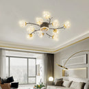 Axyaa Starry Sky Fan Ceiling Lamp: Elegant, Romantic, Silent for Living/Dining/Bedroom