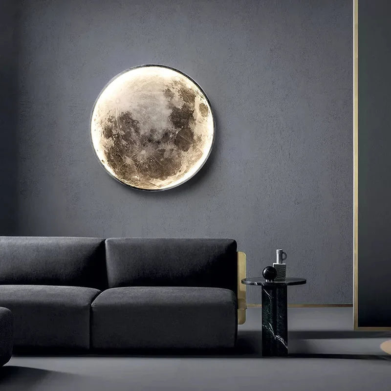 Axyaa Moon LED Wall Lamp: Modern Indoor Lighting for Home Décor