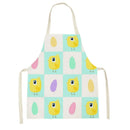 Axyaa Cute Bunny Carrot Apron with Daisies for Home Cooking and Baking