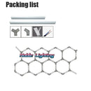 Axyaa Hexagon LED Garage Lamp for Auto 4S, Barber Gym