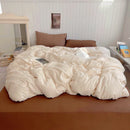 Axyaa Four Season Bedding Set, Washed Cotton, Duvet Cover, Pillowcase, Top Sheet