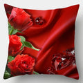 Axyaa Retro Flowers Pillowcase 45cmX45cm Square Sofa Cushion Cover