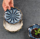 Axya Ceramic Hot Sauce Dish Set - Small Kitchen Porcelain Saucers for Condiments