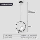 Axyaa Nordic Magpie LED Pendant Lamps Silver Gold Bird Hanging Light