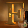 Axyaa Personalized Engraved Name LED Night Light for Couples Baby Kid Room