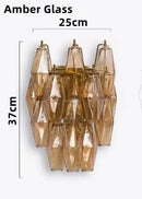 Axyaa Glass Ceiling Chandelier: Luxury Colorful Modern Lighting for Living Room, Villa, Kitchen