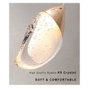 Axyaa Crystal Mini Pendant Light: Modern LED Fixture for Bedroom & Bathroom