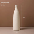 Axyaa White Ceramic Vase for Living Room Decor or Dining Table Centerpiece