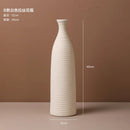 Axyaa White Ceramic Vase for Living Room Decor or Dining Table Centerpiece