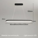 Axyaa LED Ring Pendant Light Modern Nordic Lamp Chandelier