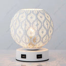 Axyaa Hollowed-out Lantern Night Light with Dual USB Charger