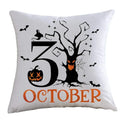 Axyaa Spooky Pumpkin Bat Pillowcase for Home Sofa Cushion Decor