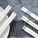 Axyaa 5 Pair Alloy Non-Slip Chopsticks Set for Kitchen Tableware Gift