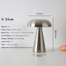 Axyaa LED Touch Table Lamp Rechargeable 3 Color Metal Desk Room Decor