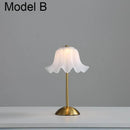 Axyaa Wireless Flower Lamp: Dimmable Decorative Desk Light