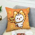 Axyaa Mochi Cat Luxury Cushion Cover Set for Sofa and Bed