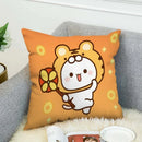 Axyaa Mochi Cat Luxury Cushion Cover Set for Sofa and Bed