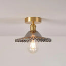 Axyaa Flower Pendant Lights Kitchen Island Glass Hanging Light Fixtures