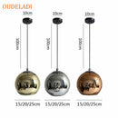 Axya Plated Glass Ball Pendant Lights for Home Decor