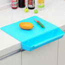 Axyaa Kitchen Cutting Board Set with Storage Tank - Durable Plastic Fruit Cutting Board