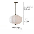 Axyaa Pumpkin Glass Chandelier - Modern Chinese Style for Home and Restaurant