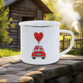 Axyaa Couple Bear Enamel Mug - Valentine's Coffee Cup Gift