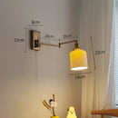 Axyaa Nordic LED Wall Sconce Left Right Rotate Pull Chain Switch Stair Light