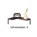 Axyaa Rustic Wooden Corner Shelf for Boho Home Decor and Display