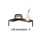Axyaa Rustic Wooden Corner Shelf for Boho Home Decor and Display