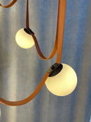 Axyaa Nordic Leather Belt Pendant Chandelier LED Light Decor