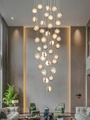 Axyaa Luxury Crystal Ball Chandelier for Modern Living Room Lighting