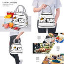 Axyaa Cartoon Dog Lunch Bag: Large Capacity Insulated Thermal Cooler Box