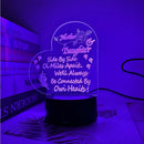 Axyaa Acrylic LED Night Light: Modern USB Table Lamp