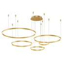 Axyaa Modern Circular Ring LED Ceiling Chandelier for Home Indoor Lighting